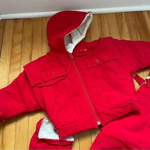 Red Toddler Snowsuit Set - Picture 2 of 8